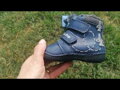 Chlapčenské zimné topánky alternatíva barefoot DD Step Tmavomodré Stíhačky 015-376A