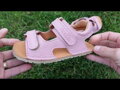 Froddo dievčenské detské barefoot sandále Flexy Mini Pink