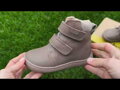 Dievčenské barefoot zimné membránové kožené topánky Protetika Tex Beka Dark Pink