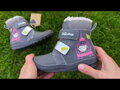 Dívčí zimní kožešinové boty kozačky D.D. Step Dark Grey Ptáček 071-52381B