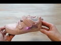 Dievčenská blikajúca obuv D.D. Step svietiace topánky Baby Pink Dúha 068-51865