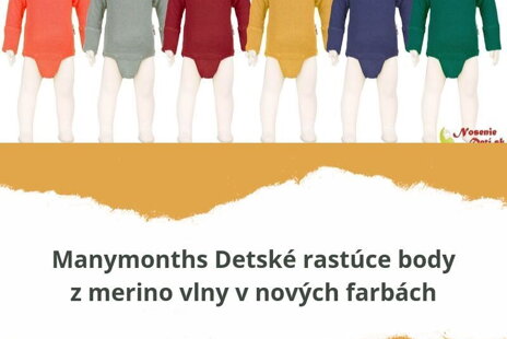 Rastúce merino body Manymonths