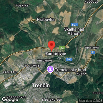 Google map: K Diaľnici 452/21, 91105 Zamarovce