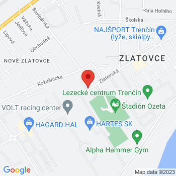 Google map: Zlatovská 3106, 911 05  Trenčín